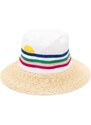 ERES Palm Tree-embroidered sun hat - Neutrals