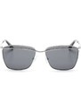 Swarovski crystal-embellished rectangle-frame sunglasses - Silver
