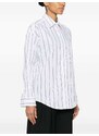 PINKO striped long-sleeve shirt - White