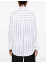PINKO striped long-sleeve shirt - White
