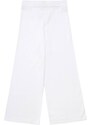 MM6 Maison Margiela Kids logo-embroidered cotton-blend trousers - White