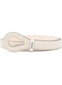 ISABEL MARANT Brindi leather belt - White