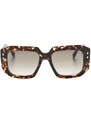 Isabel Marant Eyewear logo-print square-frame sunglasses - Brown