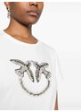 PINKO Love Birds cotton T-shirt - White