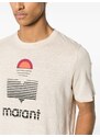 MARANT Karman linen T-shirt - Neutrals