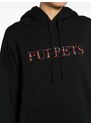Puppets and Puppets crystal-embellished cotton-blend hoodie - Black