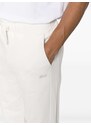 Boggi Milano logo-embroidered tapered track pants - White