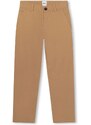 BOSS Kidswear straight-leg twill chino trousers - Brown