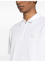 Boggi Milano logo-embroidered piqué polo shirt - White