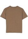 MSGM Kids patch-pocket cotton T-shirt - Brown