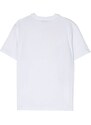 MSGM Kids logo graphic-print T-shirt - White