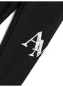 AMIRI KIDS logo-flocked cotton track pants - Black