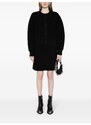 JNBY scalloped-hem knitted midi skirt - Black