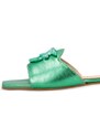 PINKO Marli 02 laminated-leather sandals - Green