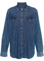 DONDUP Western-style denim shirt - Blue