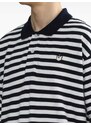 CHOCOOLATE striped cotton polo shirt - Black
