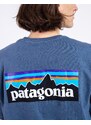 Patagonia M's P-6 Logo Responsibili-Tee Utility Blue