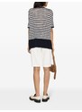 Wild Cashmere Shelby striped knitted top - Blue