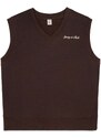 Sporty & Rich Syracuse embroidered cotton vest - Brown