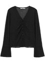 b+ab open-knit cardigan - Black
