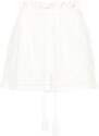 TWINSET broderie-anglaise paperbag shorts - White