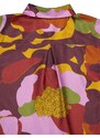 PAULA floral-print silk shirt - Brown