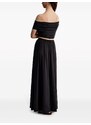 12 STOREEZ pleat-detail button-up maxi skirt - Black