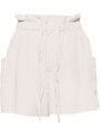 ISABEL MARANT Hidea paperbag-waist shorts - Neutrals