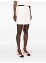 Claudie Pierlot A-line tweed miniskirt - White