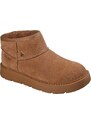 Skechers Women's Slip-ins: Keepsakes Cosy - Cosy Mini Boots in Chestnut, Size 2 | Leather/Metal/Textile