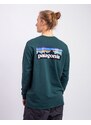 Patagonia M's L/S P-6 Logo Responsibili-Tee Cascade Green