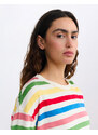 Thinking MU Emily Multicolor Striped Long Sleeve T-Shirt STRIPES